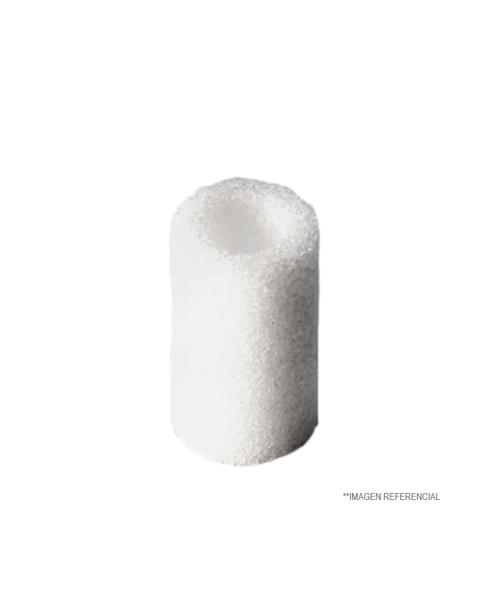 Frita cilindirica 13 x 22 mm. porosidad 1