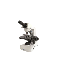 Microscopio Monocular acromatico mod BM-117 Objetivos 4 - 10 - 40x - 100x. revolver cuadruple Oculares 10x Platina. Condensador.