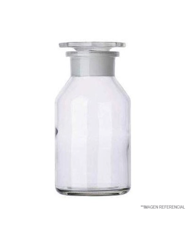Frasco blanco t/esmeril. b/ancha 250 ml